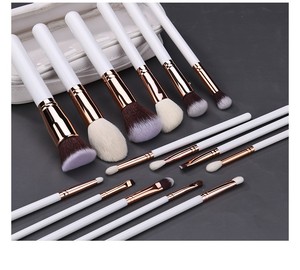 2026 Witte Kleur Make-up Kwasten Private Label 15-delige Cosmetische Make-up Kwastenset - Product Image 3