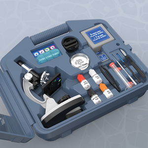 Student Metal Microscope 1200X LED Light Kit Scientific Experiment Elementary School Optical Instrument - Product Image 3