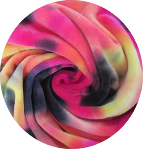 Tie-dye colorido de doble cara engrosado 144F ultrafino que toma el forro polar