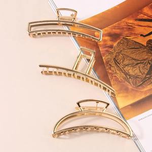 Juego de 6 pinzas para el cabello geométricas huecas de <span class=keywords><strong>Metal</strong></span> dorado para mujeres y niñas, accesorios para el cabello de sujeción fuerte para cabello grueso - Product Image 3