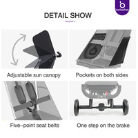 Poussette pour bébé compacte et légère pour tout-petits pour poussette de voyage