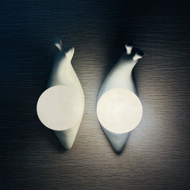 Creative Animal Resin LED Night Light Sculptural Hand-painted Artistic Wall Sconce Motion Sensor Decorative Lamp Corridor