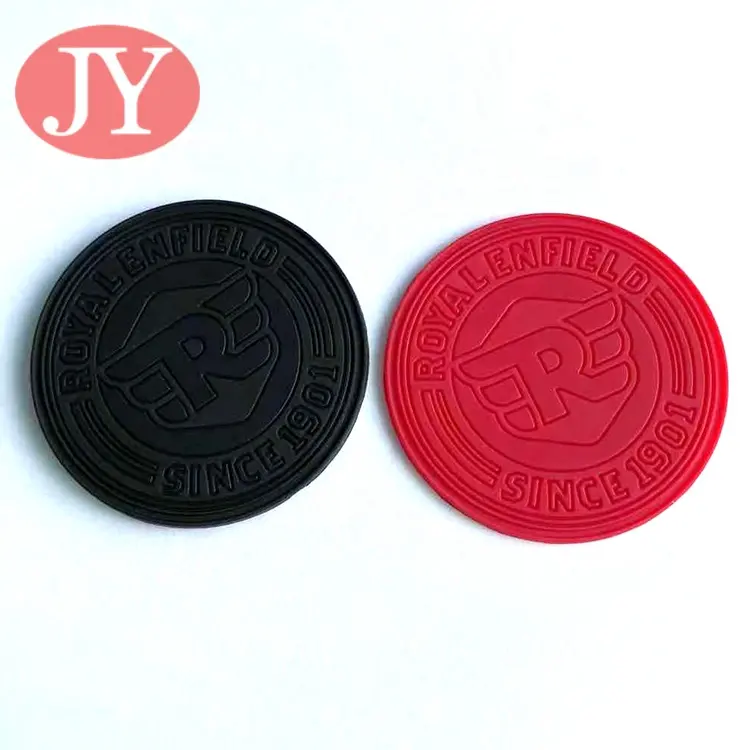 Jiayang Customized Garment 3D Brand Logo Clothing shoes Rubber Patch Sew Silicone Tag