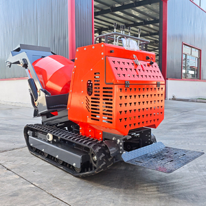 Frete grátis Carregador de auto-carregamento Mini Betoneira 750kg Trilha de borracha com KOOP diesel Engine Portable Machinery - Product Image 4