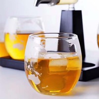 Ensemble de carafe à whisky moderne en forme de bateau, 4 verres, verre de qualité supérieure, base en bois, carafe à liqueur 1000 ml, articles de bar élégants, cadeau de fête pour