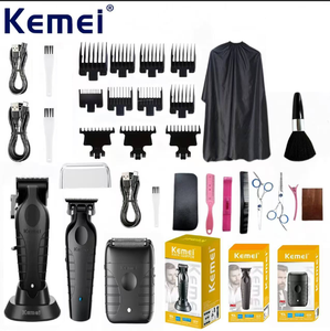 Ensemble de tondeuses électriques professionnelles <span class=keywords><strong>Kemei</strong></span> <span class=keywords><strong>KM</strong></span>-<span class=keywords><strong>2296</strong></span>/<span class=keywords><strong>KM</strong></span>-2299/<span class=keywords><strong>KM</strong></span>-T95 pour le rasage et la coupe des cheveux - Product Image 1