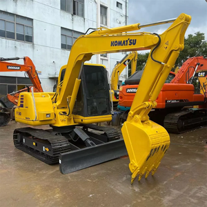 Mini-excavatrice sur chenilles Komatsu PC60 d'occasion de 6 tonnes avec lame de bulldozer, excavatrice PC60 d'occasion à vendre en stock - Product Image 6