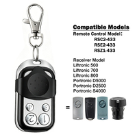 Récepteur de porte de Garage, télécommande 433 MHz, pour RSC2 RSE2 RSZ1 433, Liftronic 500 700 800 Portronic D2500 D5000 S4000