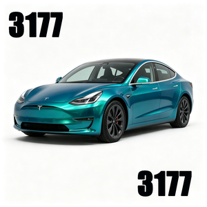 Vinilo para Envoltura de Autos con Cobertura Total, Color Azul Metálico Atomic <span class=keywords><strong>Teal</strong></span>, Autoadhesivo, Autoregenerable, Antiarañazos, Cambia el Color de la Pintura del Auto, Suministro de Fábrica - Product Image 6