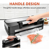 Machine de mise sous vide OEM 95KPa avec double étanchéité pour aliments secs et humides, scelleuse sous vide avec poignée Easy-Lock, pour usage commercial