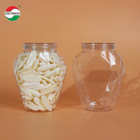 Fabrication de pots en plastique transparents de qualité alimentaire PET pour bonbons, biscuits, conserves alimentaires avec couvercles