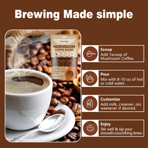 Caffè ai Funghi con Estratto di Funghi 6 in 1 e 7 in 1, Confezione con Etichetta Privata - Product Image 5