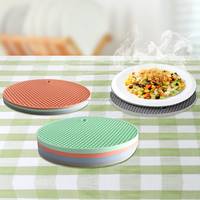 Tapis de cuisson en silicone de 6,5 mm d'épaisseur, résistant à la chaleur pour plats chauds et casseroles, dessous de plat antidérapant sans BPA pour comptoir de cuisine