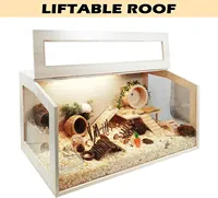 Enclos pour animaux de compagnie en bois massif, boîte d'élevage pour cailles, villa d'escalade pour hamsters, cage d'élevage à température constante pour cailles et poussins