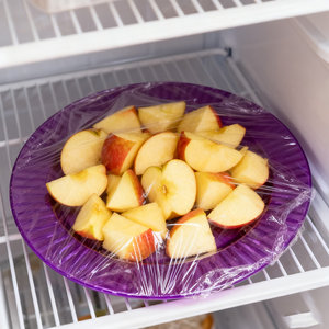 Lot de 2 assiettes décorées violettes de 7 pouces, plat à fruits et <span class=keywords><strong>assiette</strong></span> rayée de 10 pouces, vaisselle <span class=keywords><strong>jetable</strong></span> moderne en PS pour fêtes et mariages - Product Image 1