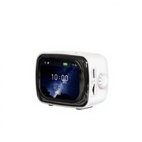 Haut-parleur sans fil intelligent XS08 AI 5W en plastique avec écran, réveil portable, lecteur de carte et audio multilingue
