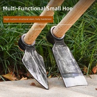 Cabeza de Azada Pequeña Forjada en Acero Industrial de Alto Contenido de Carbono, Herramienta Multiusos para Jardinería, Cultivo, Deshierbe y Plantación de Vegetales