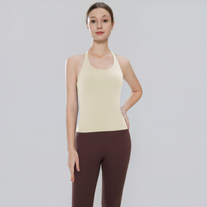 Brassière de sport grande taille à maintien élevé, avec soutien triangulaire pour le dos et absorption des chocs, style débardeur de yoga, pour le sport - Product Image 3