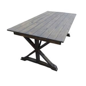 Sunzo meuble tréteau français <span class=keywords><strong>Table</strong></span> de salle à manger ferme <span class=keywords><strong>Table</strong></span> de mariage pliante en bois - Product Image 3