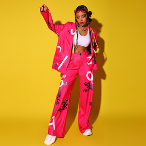 Vestito da donna Kpop a squadre da Bar modello <span class=keywords><strong>DJ</strong></span> abito da spettacolo annuale di carnevale di danza Hip Hop abito da ballo da donna