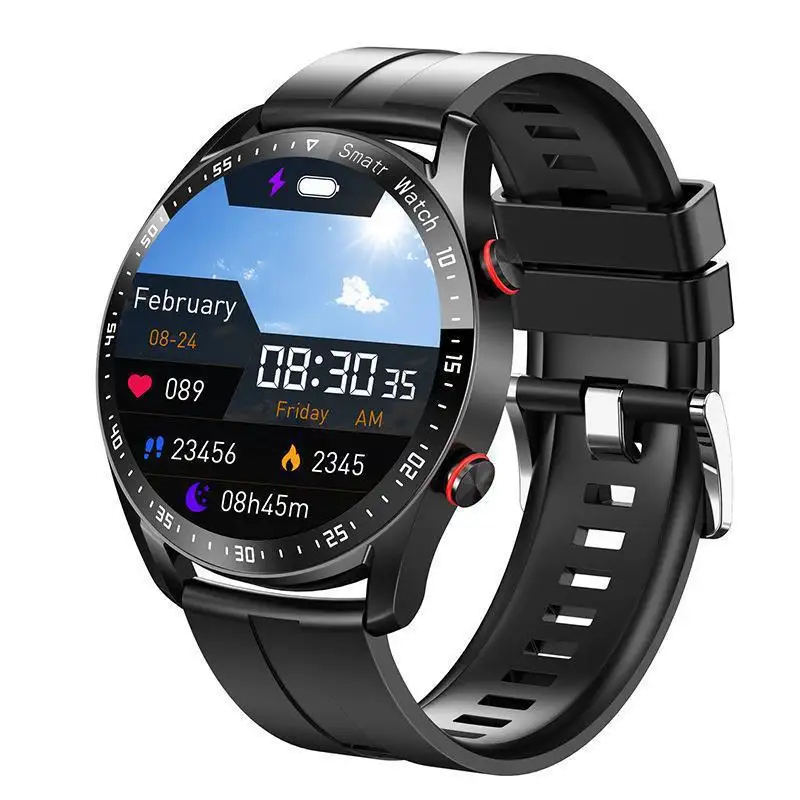 Surveillance de la santé ECG + PPG HW20 montre intelligente Bluetooth musique d'appel bracelet de sport d'affaires multifonctionnel