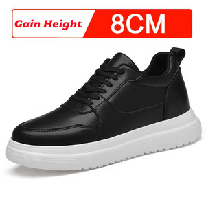 Chaussures de sport de luxe pour hommes et femmes, rehaussantes invisibles, augmentant la taille de 6, 8, 10 cm, pour homme, blanches - Product Image 5