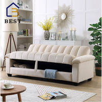 Sofá cama plegable multifuncional, tela de combinación, multicolor, Canadá, almacenamiento