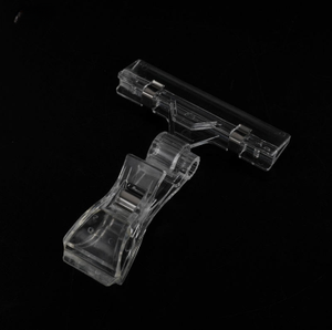 Soporte Ajustable de Plástico PP para Etiquetas Colgantes de Supermercado, Exhibidor de Tiras con Clip - Tamaño Personalizado - Product Image 3