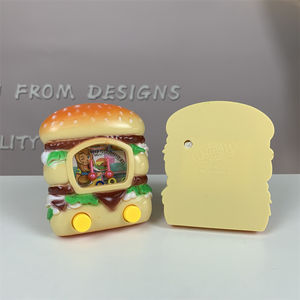 Ventes directes d'usine enfants <span class=keywords><strong>passe</strong></span>-<span class=keywords><strong>temps</strong></span> classique jouet drô<span class=keywords><strong>le</strong></span> Hamburger forme en plastique Console de poche anneau lancer jeu d'eau - Product Image 5