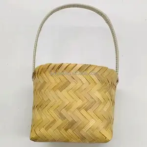 Cheap Factory Price Fruit Basket Small Bamboo Easter Eggs Baskets For Storage Gift Baskets