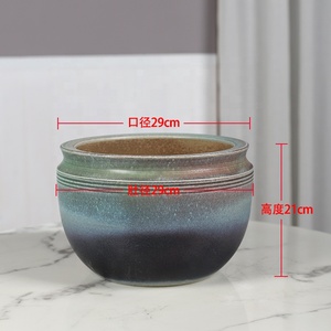Macetas de Cerámica Decorativas para Interiores y Exteriores, Resistentes a Altas Temperaturas, Ecológicas y Duraderas, de Jingdezhen, Color <span class=keywords><strong>Beige</strong></span> Terracota, Estilo Moderno - Product Image 3