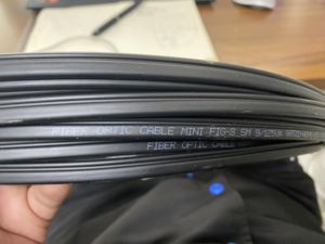 MINIフィギュア8光ファイバーケーブル2km/ドラム空中GYXTBC8Y1.6mm亜鉛メッキメッセンジャーフラットfig8ケーブル2 4 6 8 1224コア - Product Image 3