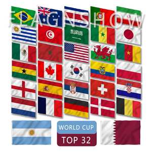 Accesorios de Fútbol para Fanáticos del Fútbol Mundial, Regalos y Recuerdos, Bufanda Impermeable de Poliéster con Bandera, Bolsa para Juegos Deportivos - Product Image 2