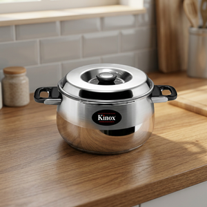 Casserole en acier inoxydable 304 avec base à induction et couvercle - Product Image 3