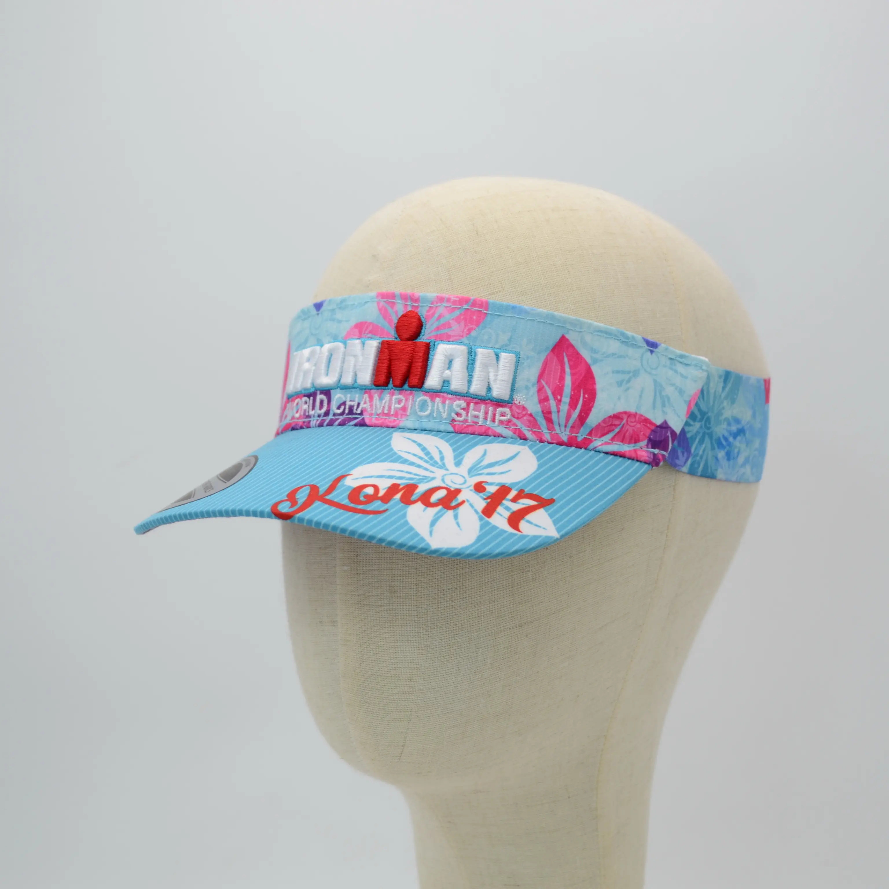 Summer cap custom logo embroidery sublimation printing sun visor hat