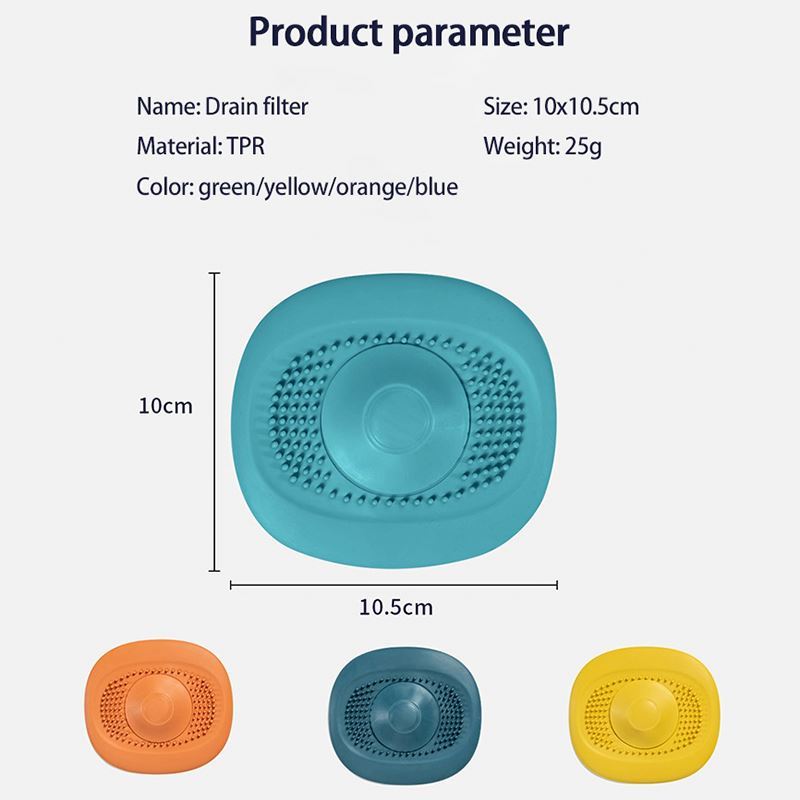 Bathroom Accessories Deodorant Plug Silicone Sink Drain Strainer Hair Catchers Rubber Shower Bathtub Floor Filter Water Stopper · image 3