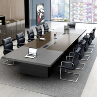 Ensemble de table de conférence de luxe HYZ-45, mobilier de bureau moderne avec chaises, table de conférence et chaises pour usage de bureau