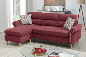 ชุดโซฟาเข้ามุมรูปตัวแอลแบบปรับเอนได้ ดีไซน์ทันสมัย พร้อมพนักพิงแบบ Tufted สำหรับห้องนั่งเล่น - Product Image 4