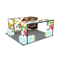 Chine usine bas prix 20ftx20ft personnalisable mobile en aluminium stand d'exposition modulaire stand fournisseur