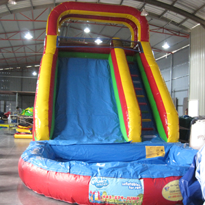 Tobogán acuático inflable para alquiler comercial en fiestas - Product Image 1