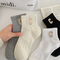 Vente en gros de chaussettes de Sport en coton respirantes, courtes et personnalisées