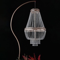 Centre de table en cristal doré moderne fait main de 170 cm de haut pour bougies votives, idéal pour mariages et Pâques, décoration événementielle