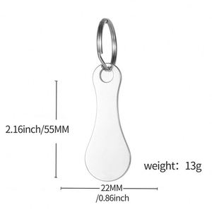 Manufacturer Custom Make Your Own Cart <b>Key</b> <b>Chain</b> Trolley Token Shopping Coin Keychain - Product Image 5