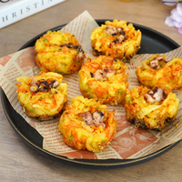 Tempura de Verduras Congeladas al Estilo Japonés, Saludable, Halal, Crujiente y Salado, Frituras de Verduras, Cebolla, Patata, Zanahoria, Paquete a Granel