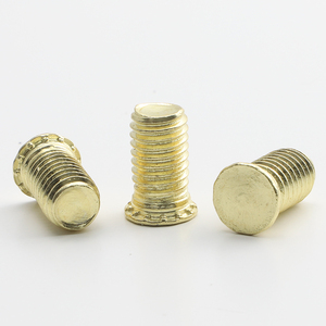 10 pièces/sac Vis à sertir auto-crevattantes à tête affleurante en acier inoxydable 304 plaqué or M3 M5 M6, Fixations à pression, Vis de rivetage - Product Image 3