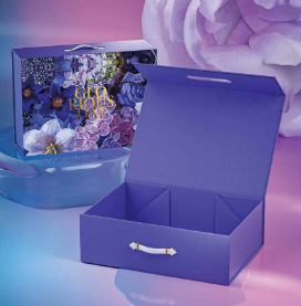 인기있는 종이 새틴 선물 상자 포장 골판지 사용자 정의 상자 핑크 접이식 마그네틱 종이 상자 - Product Image 4