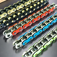 Chaîne de moto en acier inoxydable haute résistance 520/525-120L avec pignon et joint d'étanchéité, pièces de machine épaissies
