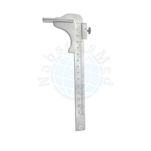 Règle d'acétabule en acier inoxydable, instrument manuel orthopédique de mesure osseuse, kit d'outils de mesure chirurgicale de précision réutilisable CE - Product Image 1