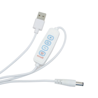 USB A personnalisé à DC5521 avec trois commutateurs de gradation ajustant le câble de commutateur de massage de synchronisation