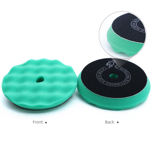 Almohadilla de Pulido para Detallado de Automóviles OEM de Alta Calidad, Material de Esponja Alemana, Patrón Ondulado, Almohadilla de Espuma Verde para Corte - Product Image 3